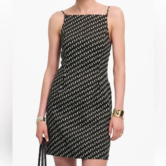 NWT Madewell High-Neck Mini Dress - Picture 1 of 8